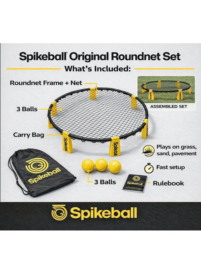 Spikeball طقم لعبة راؤن دنت الأصلي 3 كرات، يتضمن 3 كرات، شبكة، وحقيبة - Image 4